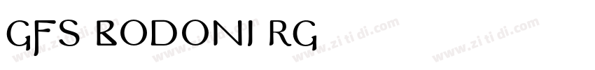 GFS Bodoni Rg字体转换
